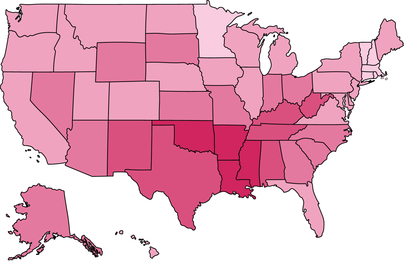 Map of Teen Pregnancies by State 2023